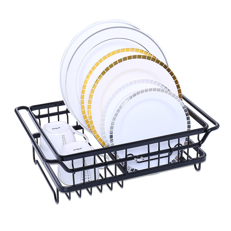 Expandable Dish Drying Rack with Utensil Holder