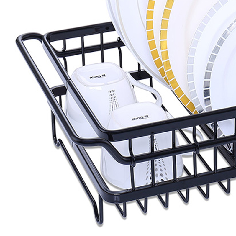 Expandable Dish Drying Rack with Utensil Holder