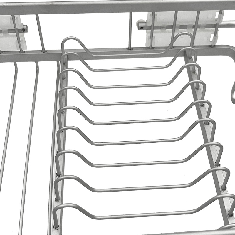 Expandable Dish Drying Rack with Utensil Holder