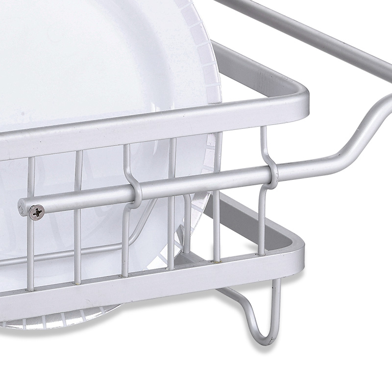 Expandable Dish Drying Rack with Utensil Holder