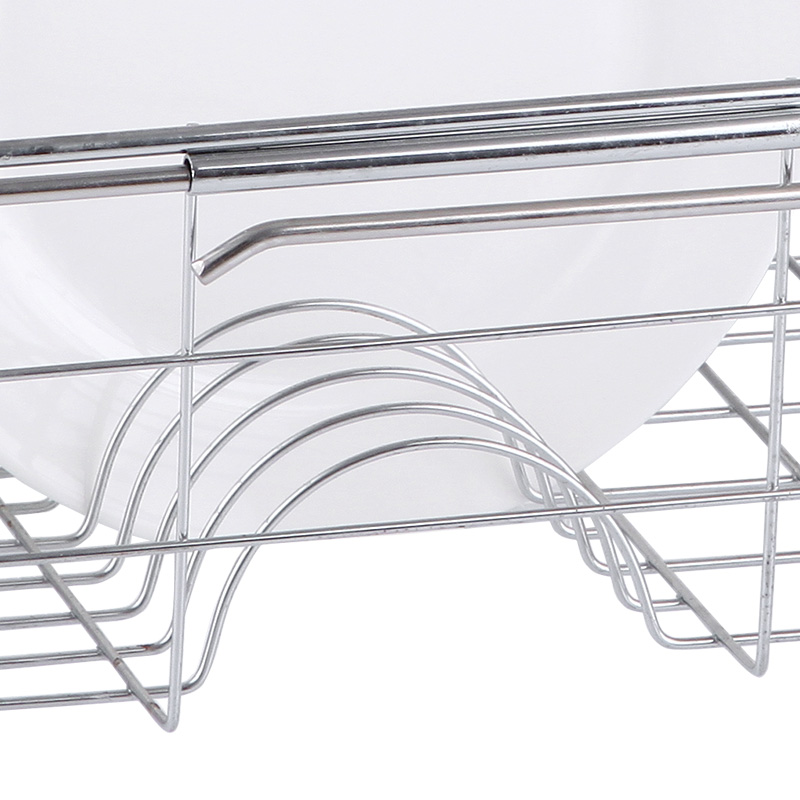 Expandable Adjustable Iron Dish Drying Rack Organizer