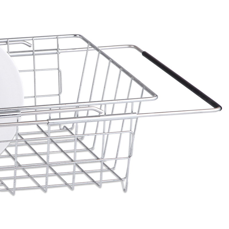 Expandable Adjustable Iron Dish Drying Rack Organizer