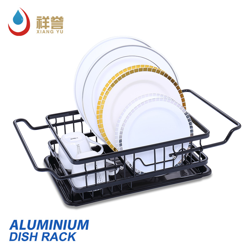 Expandable Dish Drying Rack with Utensil Holder