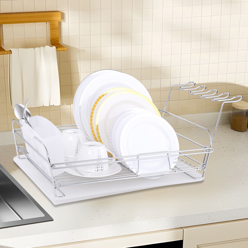 Kitchen Single Tier foldable Dish Rack