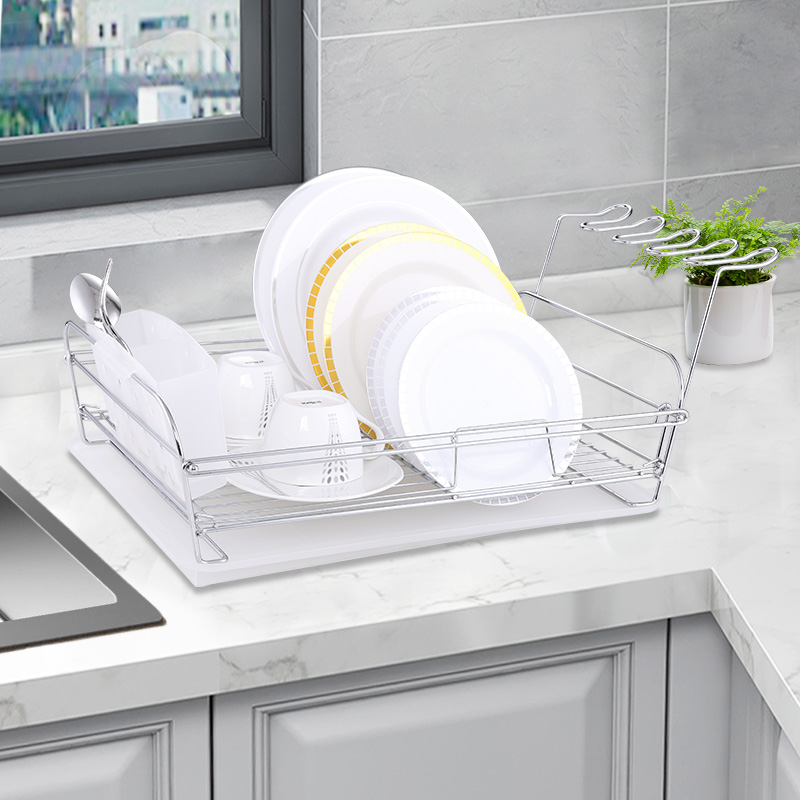 Kitchen Single Tier foldable Dish Rack