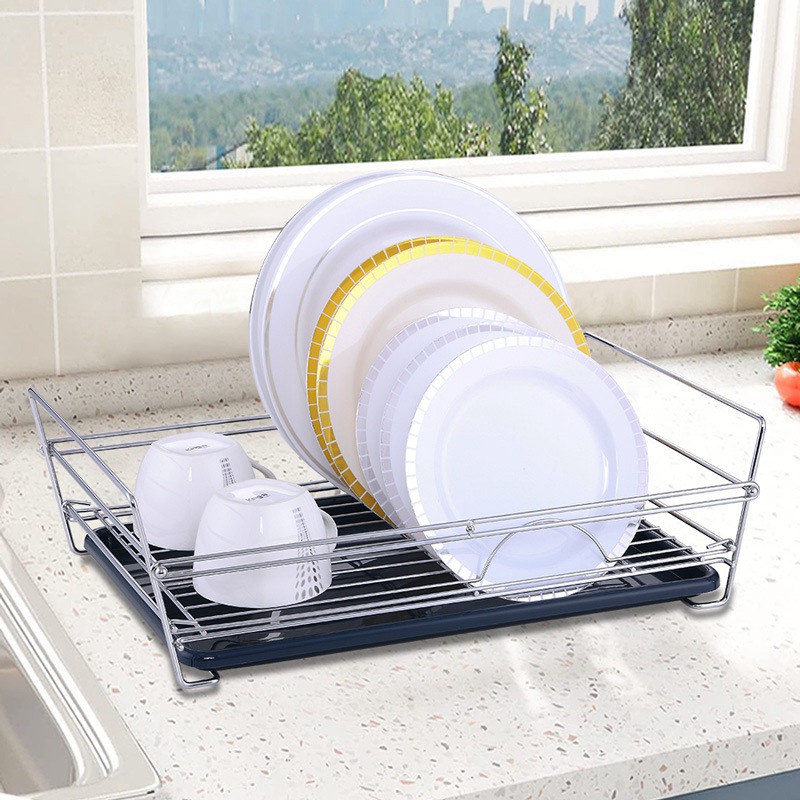 Foldable Assembled Single Dish Drying Rack