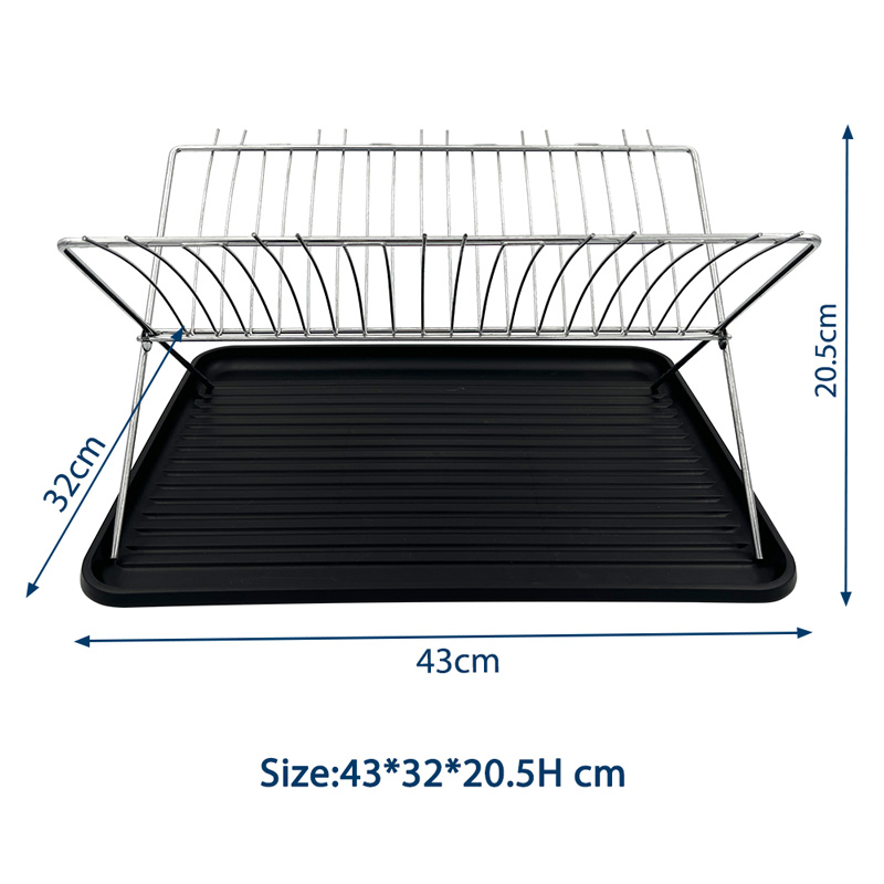 Foldable Dish Drying Rack with Drainboard