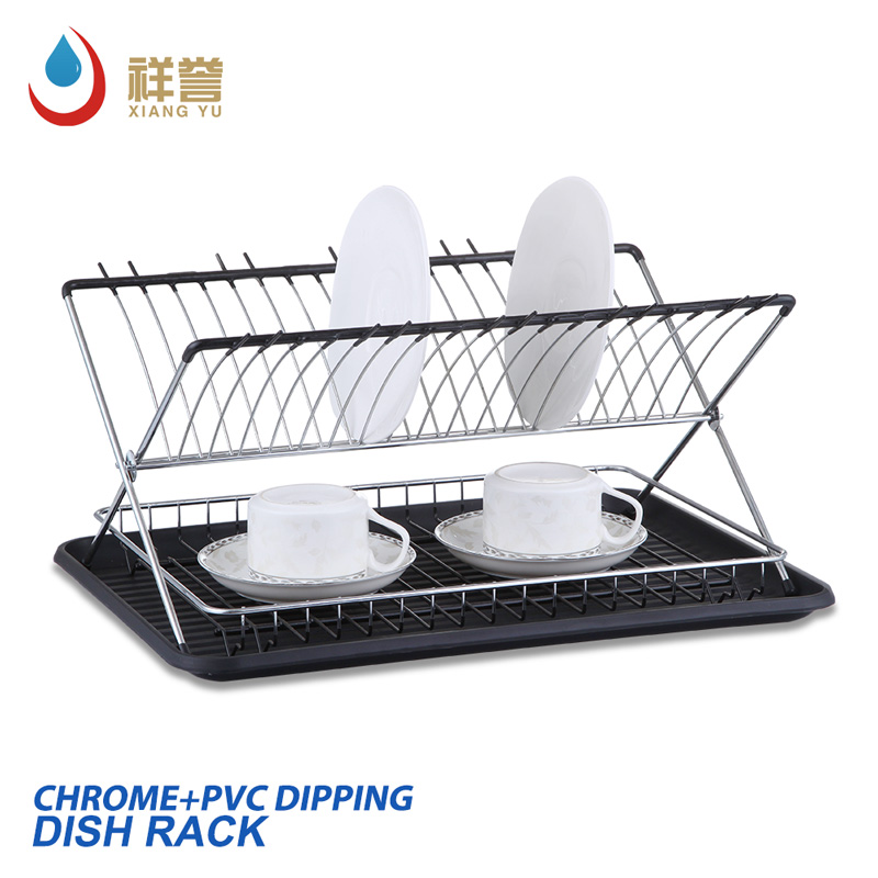 Foldable Dish Drying Rack with Drainboard