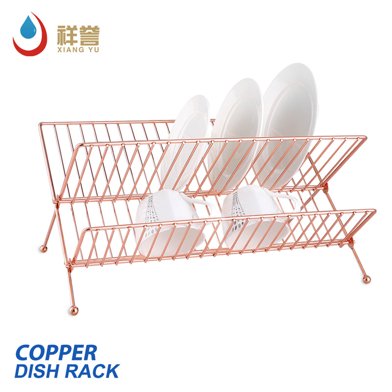 Foldable Polished Dish Drying Rack