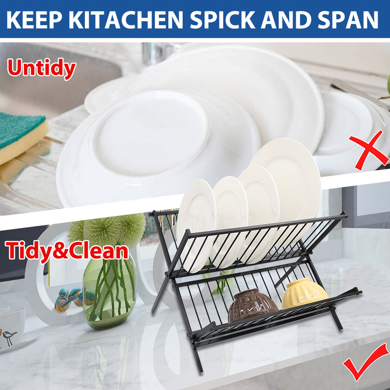 Foldable Aluminum Dish Drying Rack