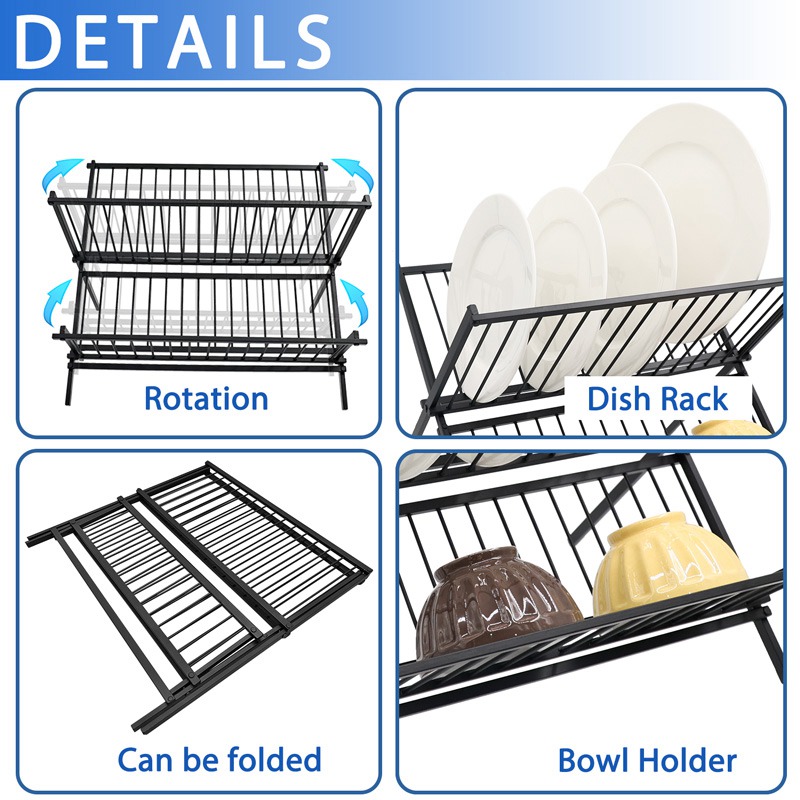 Foldable Aluminum Dish Drying Rack