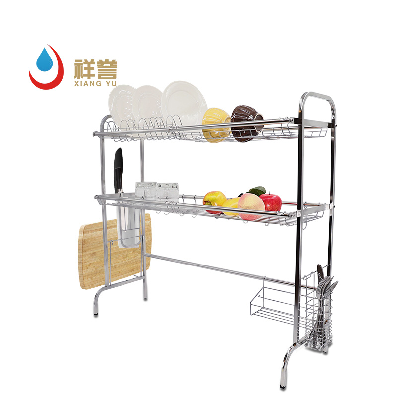 Large Capacity Stainless Steel Sink Dish Rack