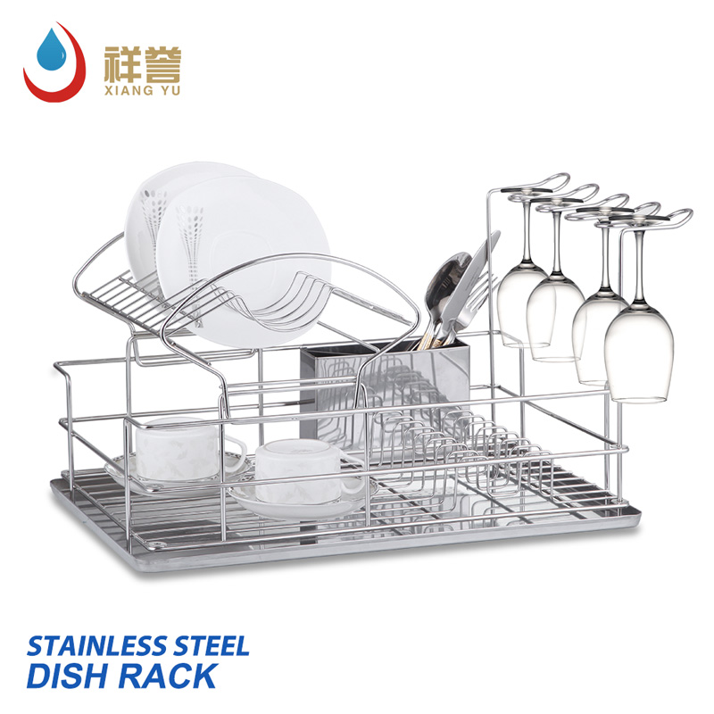 Large 2 Tier Stainless Steel Dish Drainer