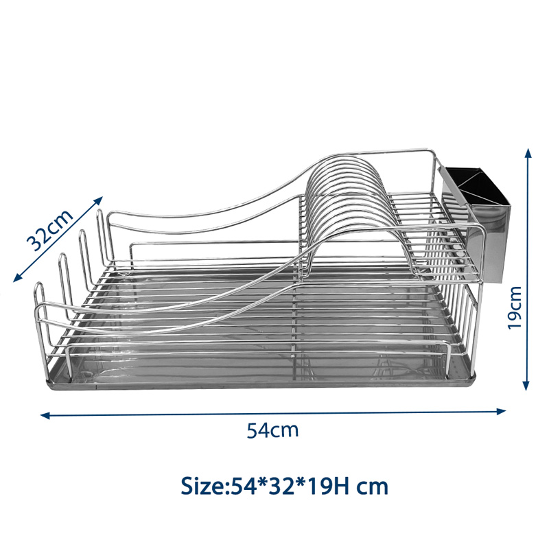 Stainless steel 2 Tier Dish Rack with Drainboard