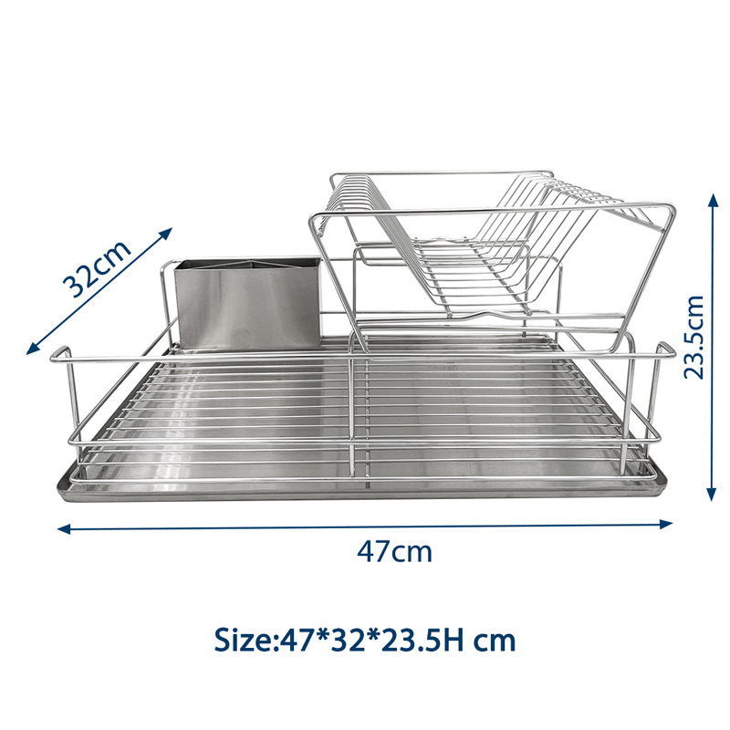 Stainless Steel Double Tier Dish Drying Rack