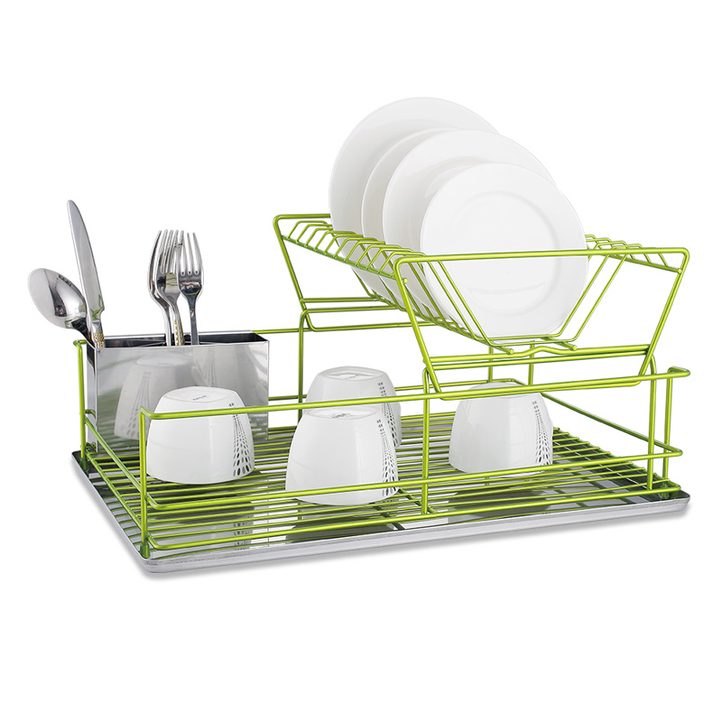 Stainless Steel Double Tier Dish Drying Rack