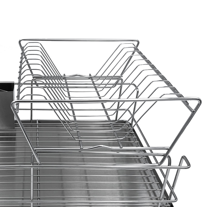 Stainless Steel Double Tier Dish Drying Rack