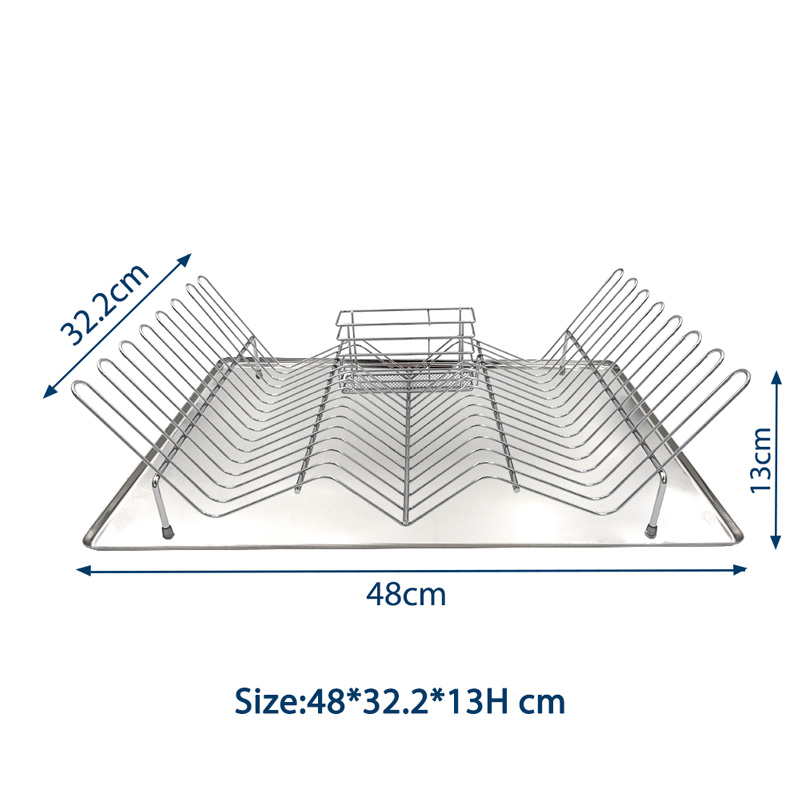 Kitchen Counter Stainless Steel Dish Drying Rack