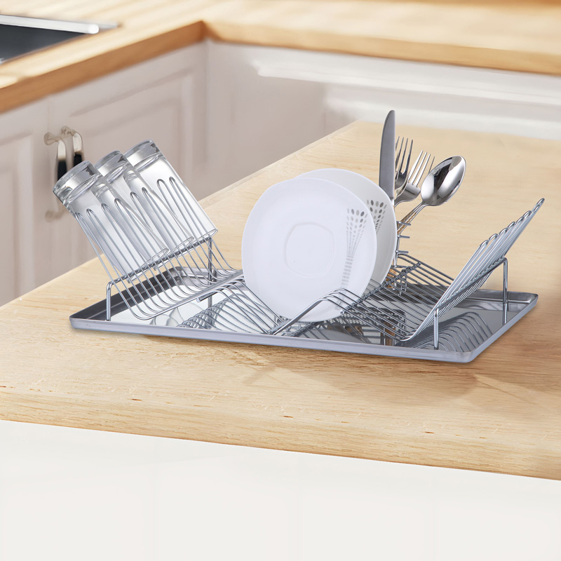 Kitchen Counter Stainless Steel Dish Drying Rack