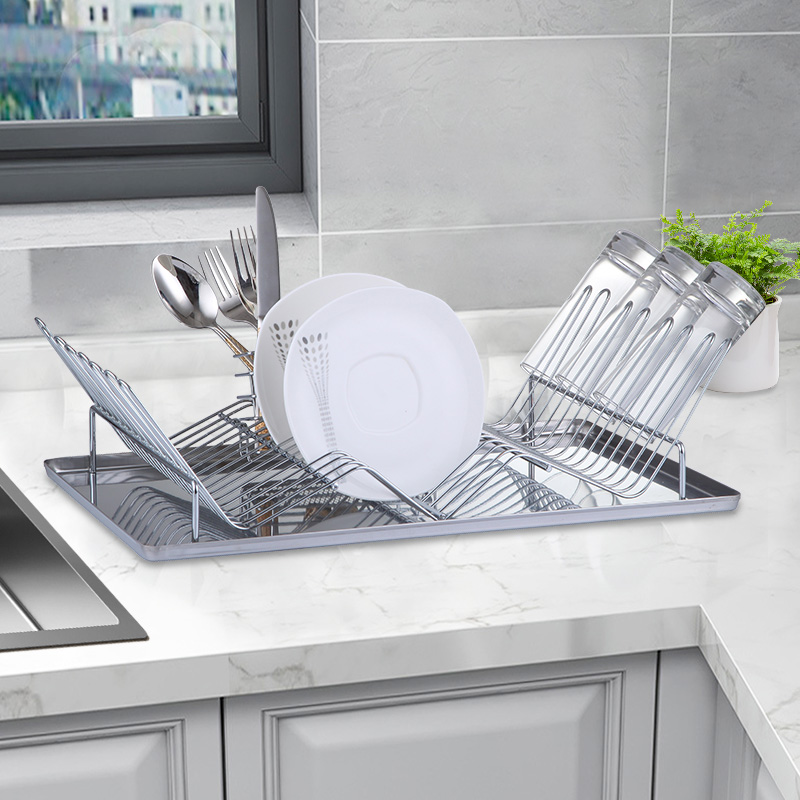 Kitchen Counter Stainless Steel Dish Drying Rack