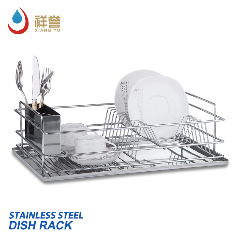 Kitchen Dish Rack with Removable Flatware Caddy