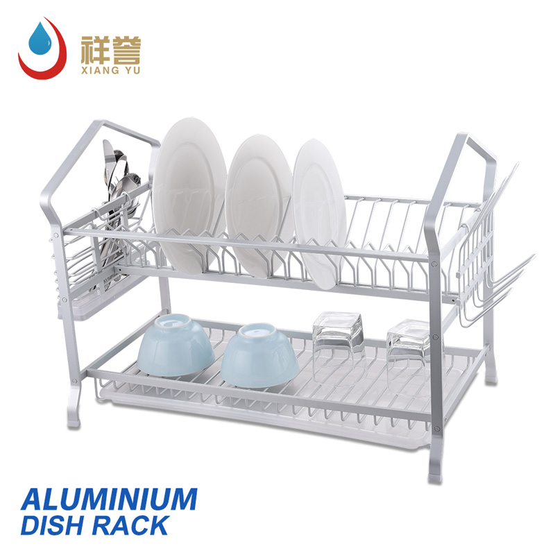 Aluminium 2 Layer Dish Plate Rack