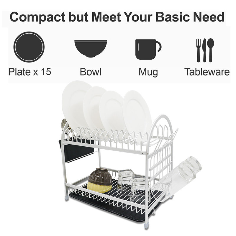 Double Layer Organizer Holder With Drainboard