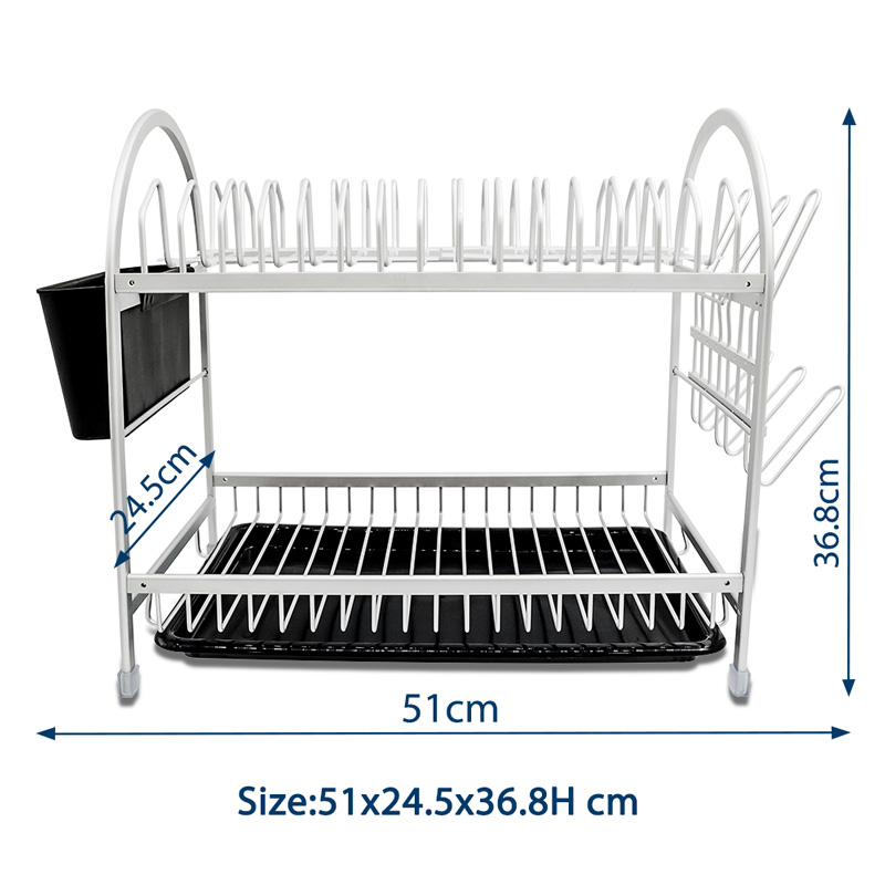 Double Layer Organizer Holder With Drainboard