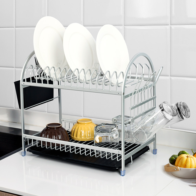 Double Layer Organizer Holder With Drainboard