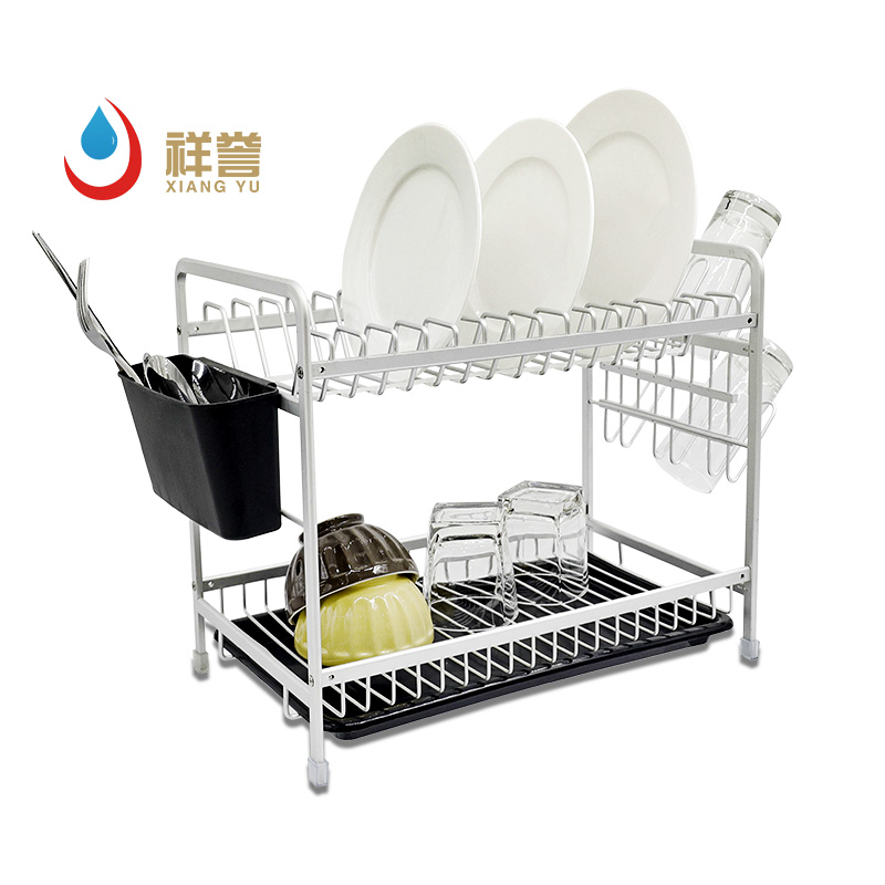 Free Standing 2 Layer Dish Drainer Rack