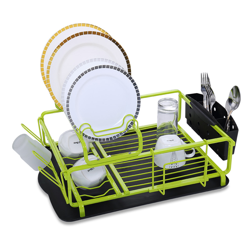 Aluminium Kitchen Double Layer Dish Rack