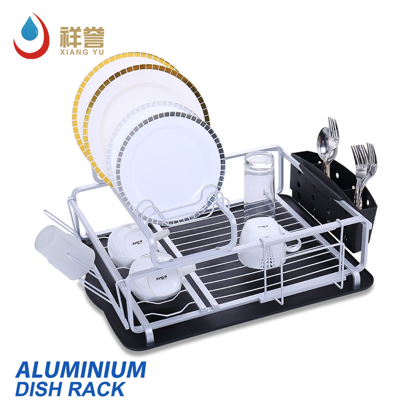 Aluminium Kitchen Double Layer Dish Rack