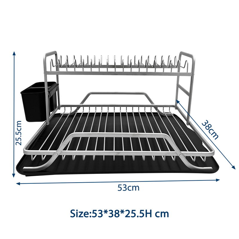 Multifunctional Double Layer Storage Sink Rack