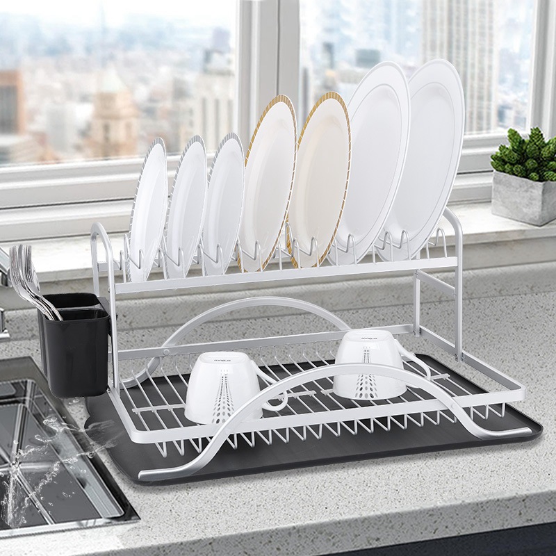 Multifunctional Double Layer Storage Sink Rack