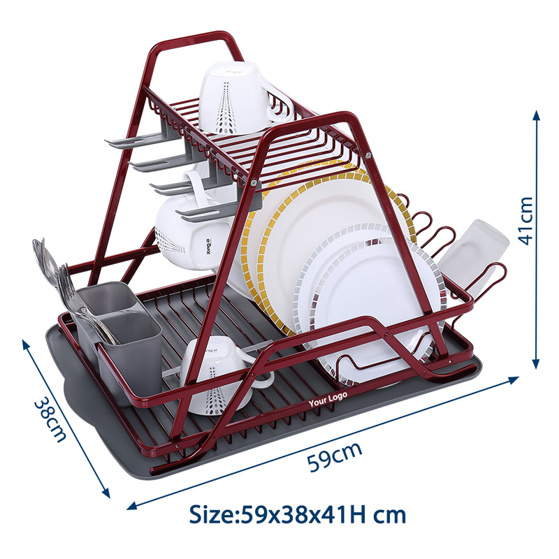 Aluminum Home Hanging Dish Drainer Rack