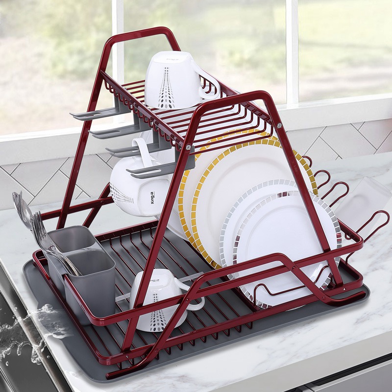 Aluminum Home Hanging Dish Drainer Rack