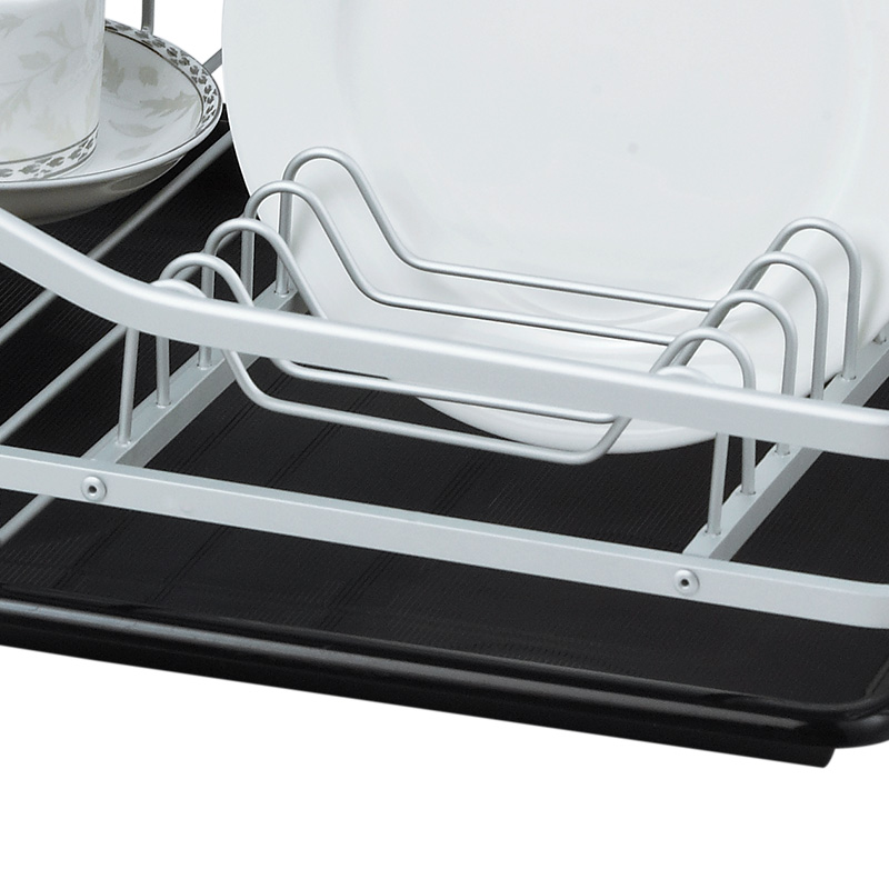 2 Tier Dish Drainer Rack With Tray