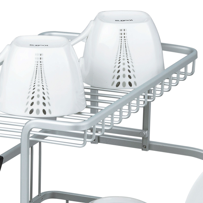 2 Tier Dish Drainer Rack With Tray