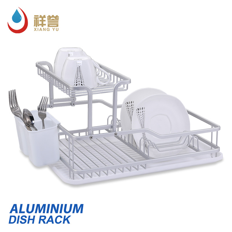 Aluminum 2 Layer Kitchen Tableware Drying Rack