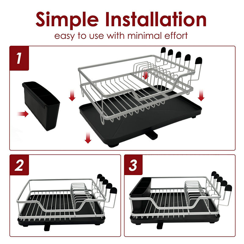 Aluminium Stand Dish Drying Rack