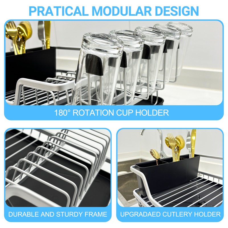 Aluminium Stand Dish Drying Rack