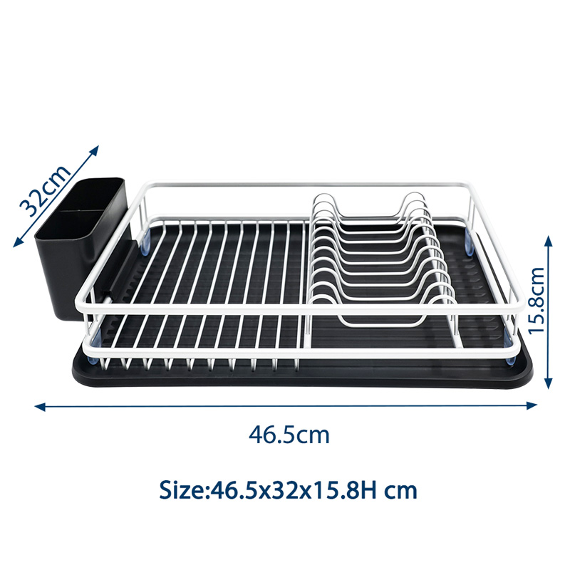 Kitchen Countertop Dish Drainer with Drainboard