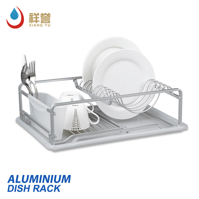 Aluminium Stand Dish Rack With Drain Board