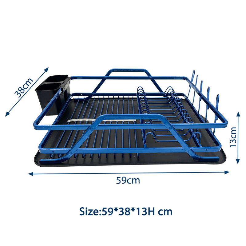 Aluminum Dish Rack with Tray