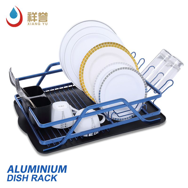 Aluminum Dish Rack with Tray