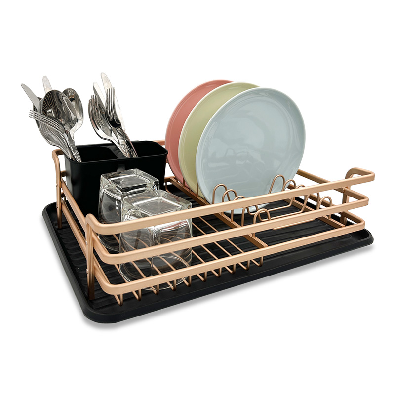 Aluminum Kitchen Sink Drainer with Bottom Tray