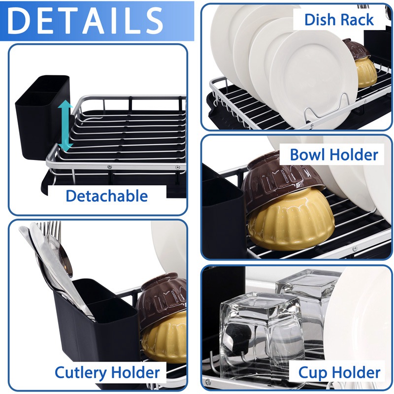 Modern Dish Drying Rack for Holding Plates