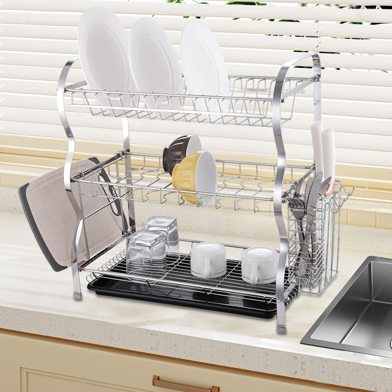 Kitchen Counter 3 Tier Dish Drying Rack