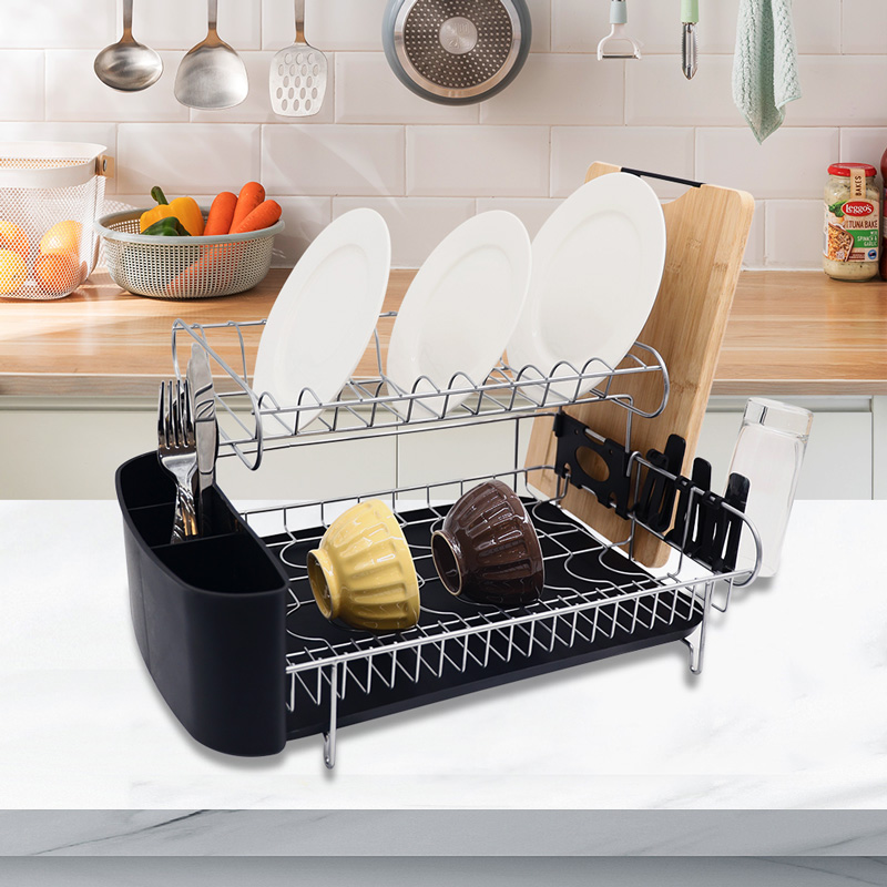 Detachable 2 Tier Dish Drying Rack