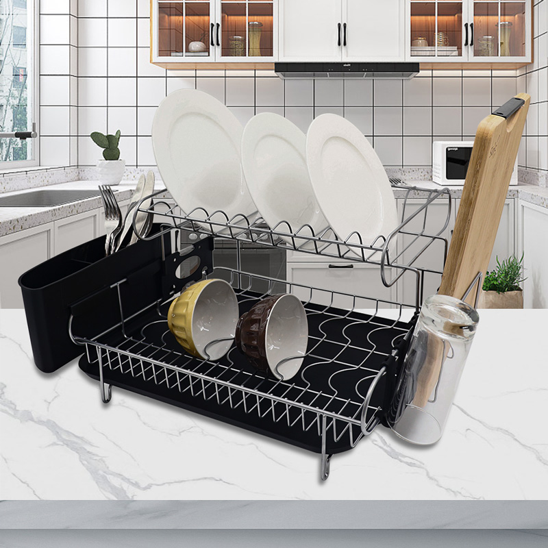 Detachable 2 Tier Dish Drying Rack